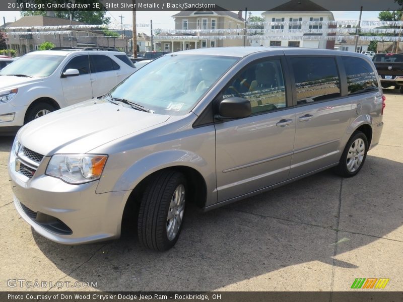 Billet Silver Metallic / Black/Sandstorm 2016 Dodge Grand Caravan SE