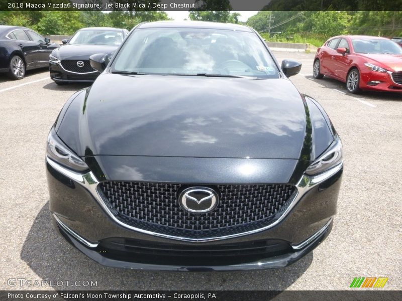 Jet Black Mica / Deep Chestnut 2018 Mazda Mazda6 Signature