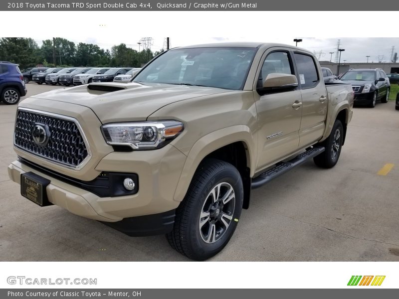 Quicksand / Graphite w/Gun Metal 2018 Toyota Tacoma TRD Sport Double Cab 4x4