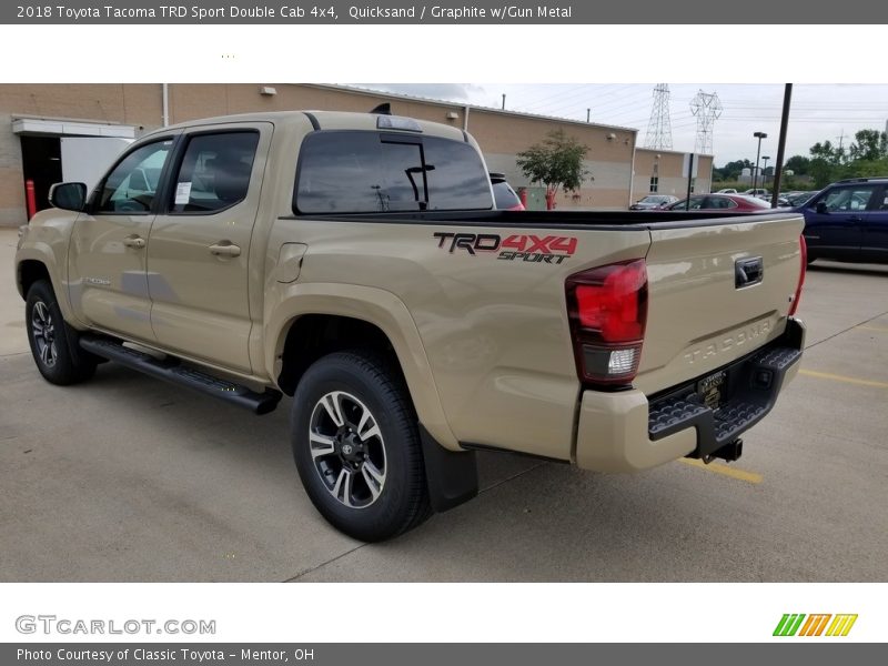 Quicksand / Graphite w/Gun Metal 2018 Toyota Tacoma TRD Sport Double Cab 4x4