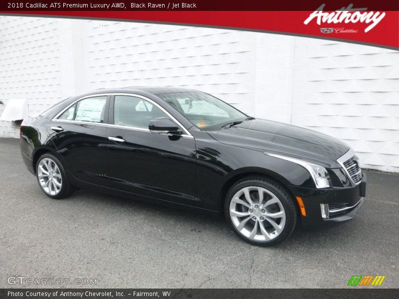 Black Raven / Jet Black 2018 Cadillac ATS Premium Luxury AWD