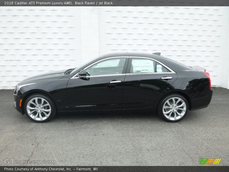 Black Raven / Jet Black 2018 Cadillac ATS Premium Luxury AWD