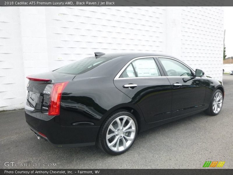 Black Raven / Jet Black 2018 Cadillac ATS Premium Luxury AWD