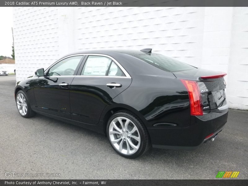 Black Raven / Jet Black 2018 Cadillac ATS Premium Luxury AWD