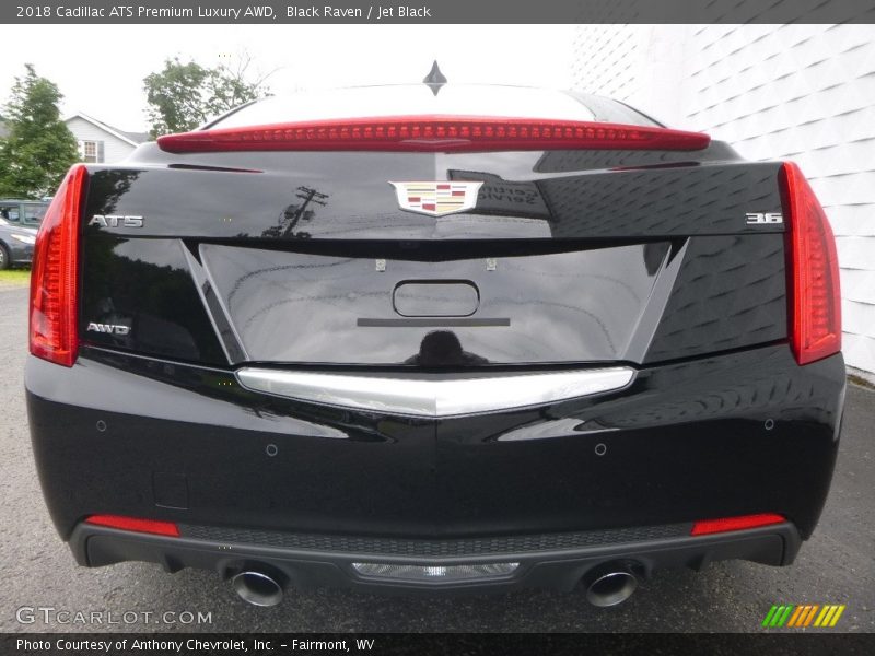 Black Raven / Jet Black 2018 Cadillac ATS Premium Luxury AWD