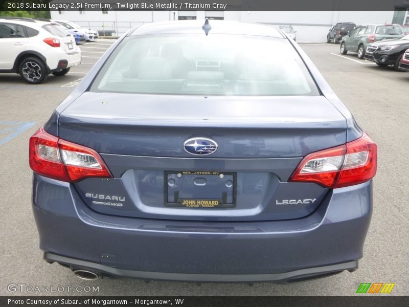 Twilight Blue Metallic / Titanium Gray 2018 Subaru Legacy 2.5i Premium