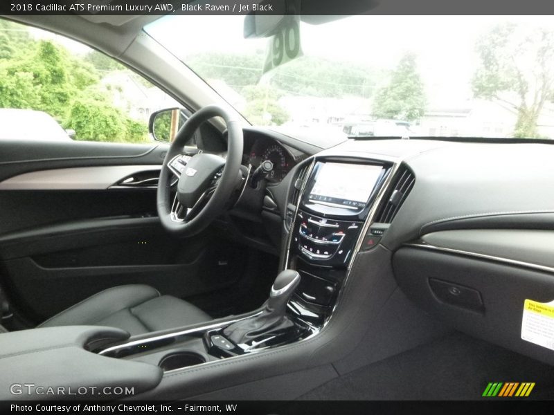 Black Raven / Jet Black 2018 Cadillac ATS Premium Luxury AWD