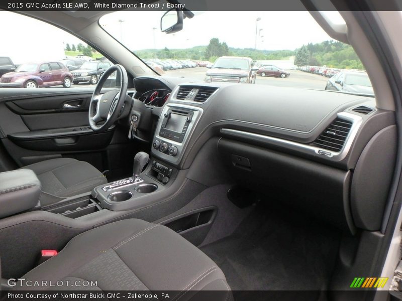 White Diamond Tricoat / Ebony 2015 GMC Acadia SLE AWD