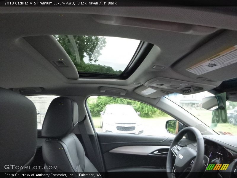 Black Raven / Jet Black 2018 Cadillac ATS Premium Luxury AWD