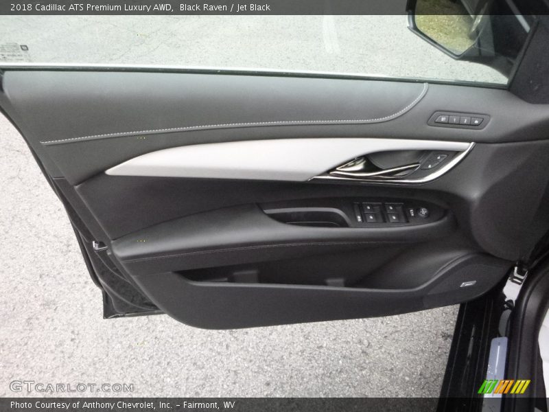 Black Raven / Jet Black 2018 Cadillac ATS Premium Luxury AWD