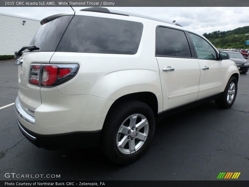White Diamond Tricoat / Ebony 2015 GMC Acadia SLE AWD