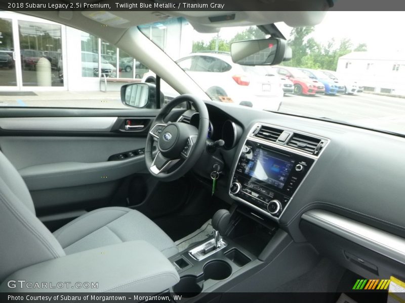 Twilight Blue Metallic / Titanium Gray 2018 Subaru Legacy 2.5i Premium