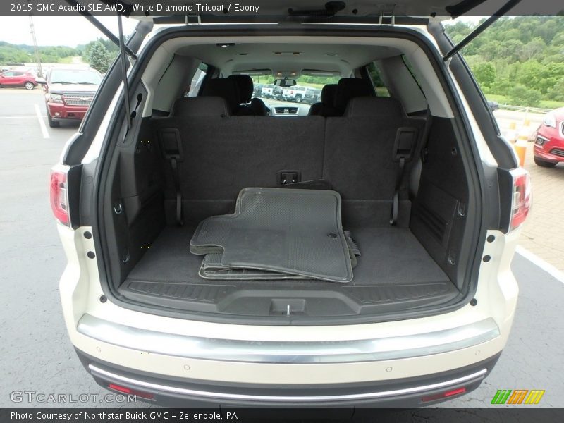 White Diamond Tricoat / Ebony 2015 GMC Acadia SLE AWD