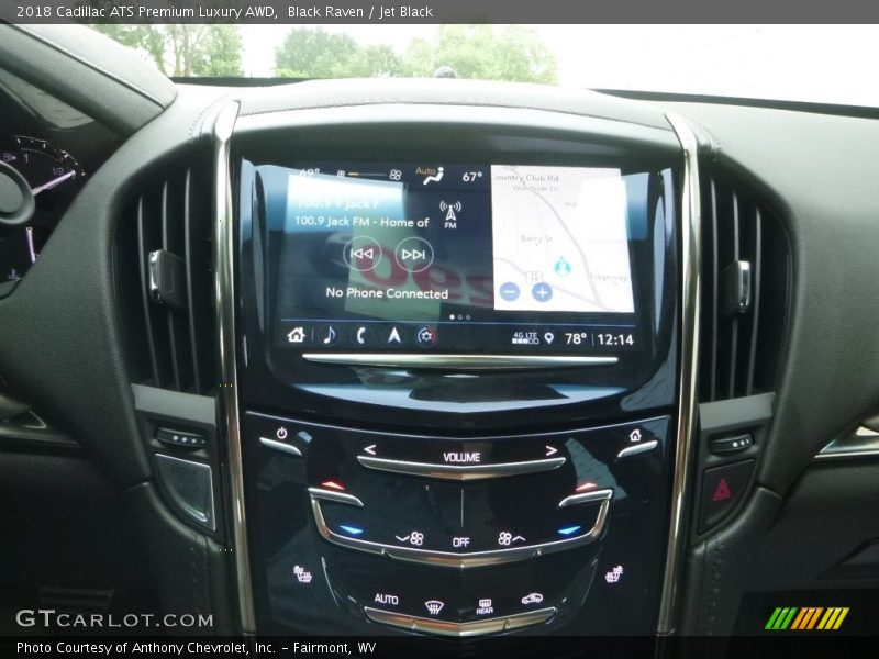 Black Raven / Jet Black 2018 Cadillac ATS Premium Luxury AWD