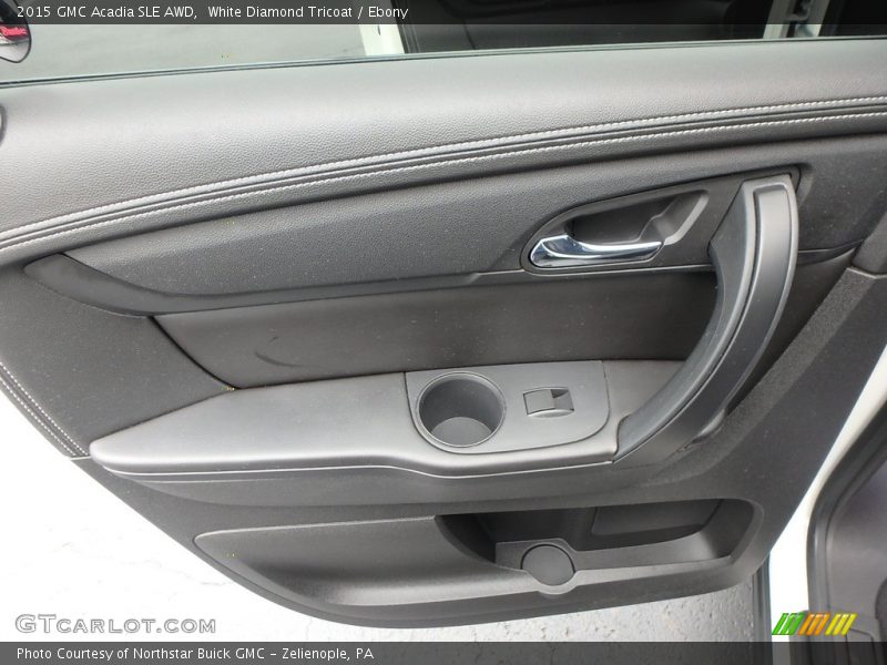 White Diamond Tricoat / Ebony 2015 GMC Acadia SLE AWD