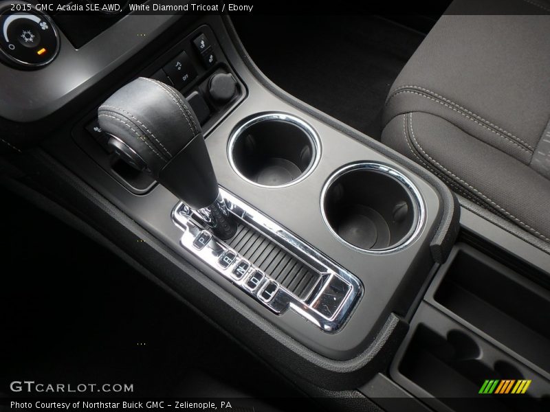 White Diamond Tricoat / Ebony 2015 GMC Acadia SLE AWD