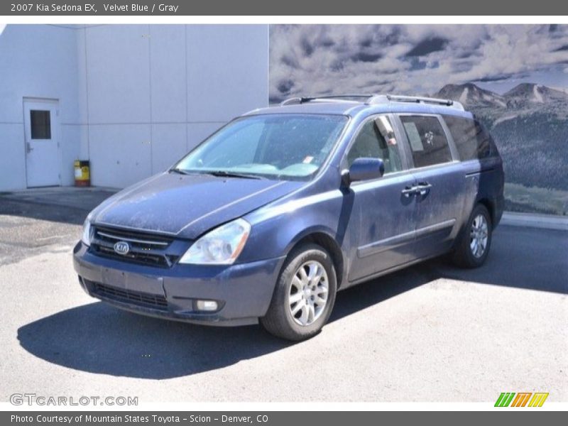 Velvet Blue / Gray 2007 Kia Sedona EX