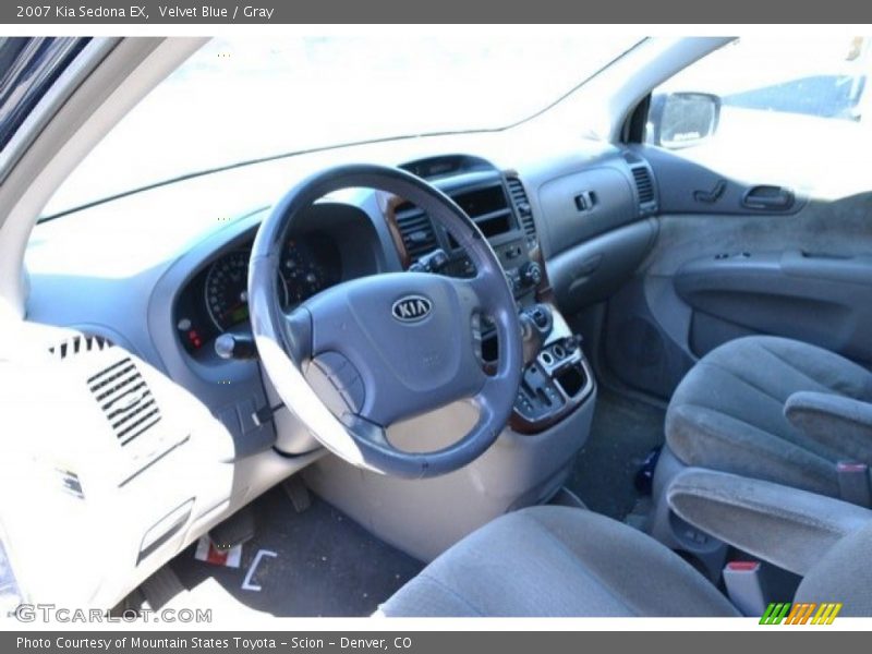 Velvet Blue / Gray 2007 Kia Sedona EX