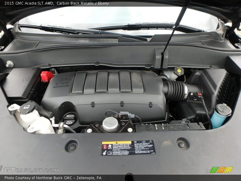 Carbon Black Metallic / Ebony 2015 GMC Acadia SLT AWD