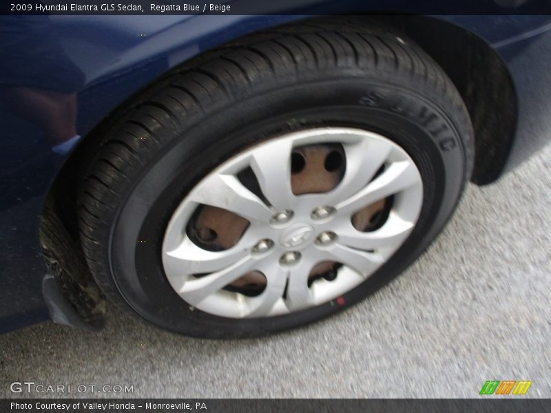 Regatta Blue / Beige 2009 Hyundai Elantra GLS Sedan