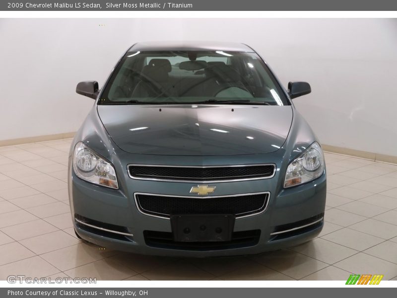 Silver Moss Metallic / Titanium 2009 Chevrolet Malibu LS Sedan