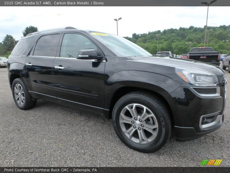 Carbon Black Metallic / Ebony 2015 GMC Acadia SLT AWD