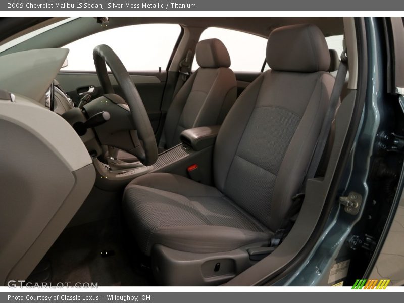 Silver Moss Metallic / Titanium 2009 Chevrolet Malibu LS Sedan