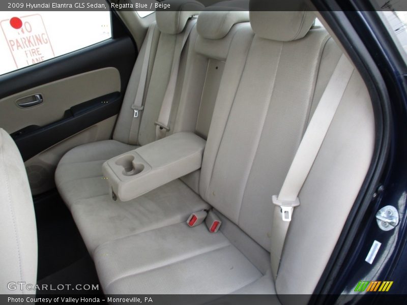 Regatta Blue / Beige 2009 Hyundai Elantra GLS Sedan