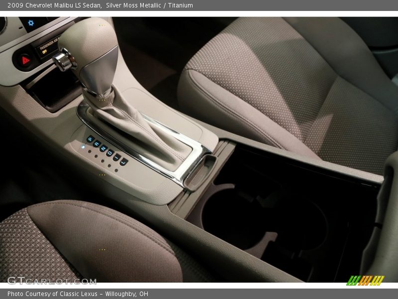 Silver Moss Metallic / Titanium 2009 Chevrolet Malibu LS Sedan