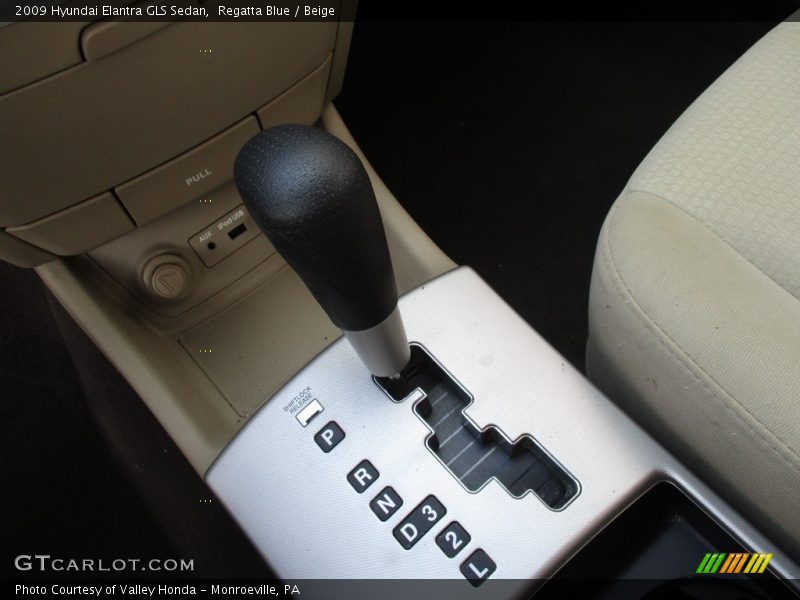 Regatta Blue / Beige 2009 Hyundai Elantra GLS Sedan