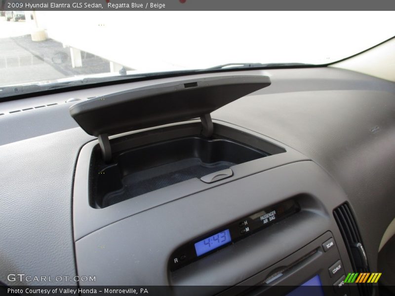 Regatta Blue / Beige 2009 Hyundai Elantra GLS Sedan