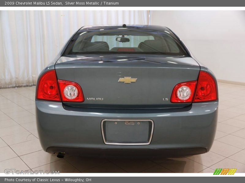 Silver Moss Metallic / Titanium 2009 Chevrolet Malibu LS Sedan