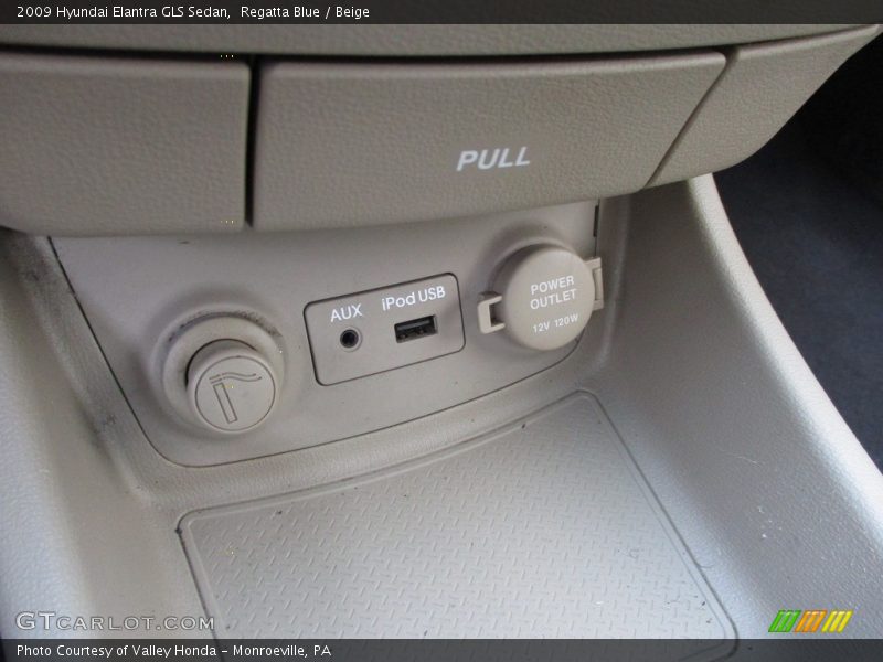 Regatta Blue / Beige 2009 Hyundai Elantra GLS Sedan