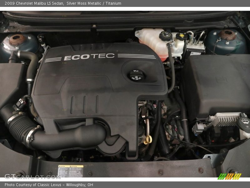 Silver Moss Metallic / Titanium 2009 Chevrolet Malibu LS Sedan