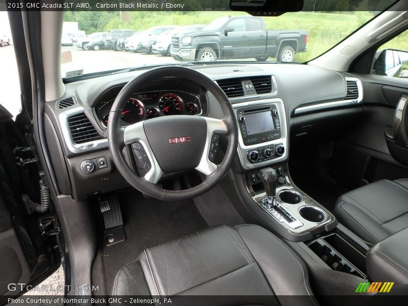 Carbon Black Metallic / Ebony 2015 GMC Acadia SLT AWD