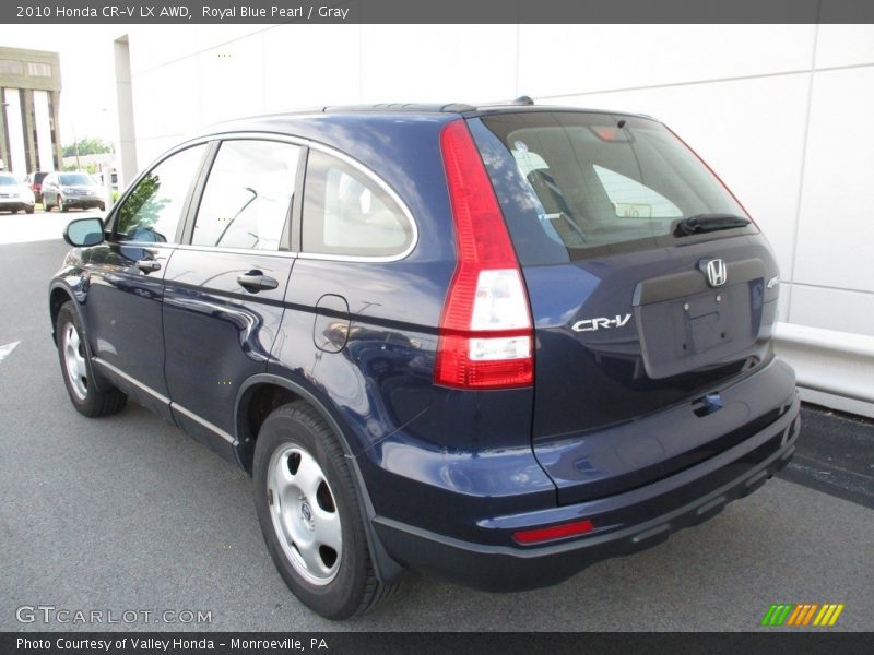 Royal Blue Pearl / Gray 2010 Honda CR-V LX AWD