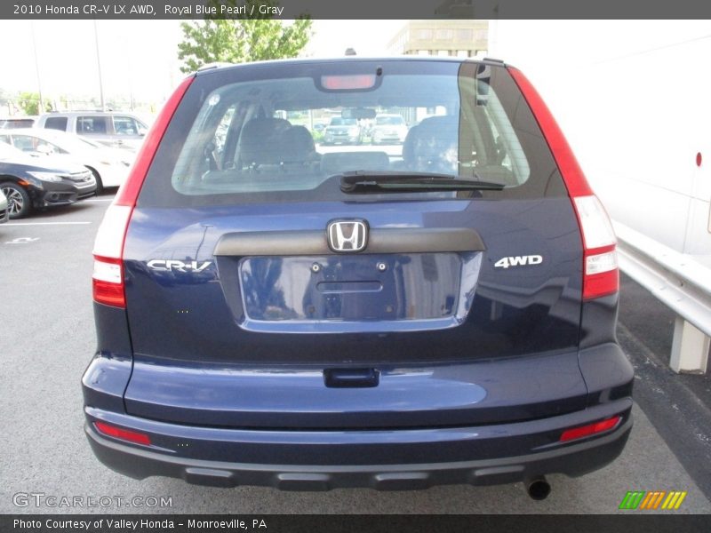 Royal Blue Pearl / Gray 2010 Honda CR-V LX AWD