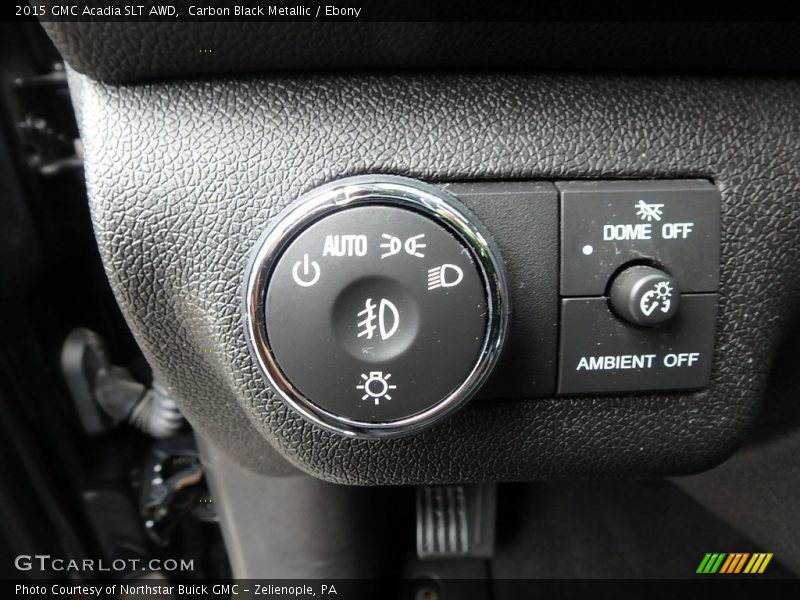 Carbon Black Metallic / Ebony 2015 GMC Acadia SLT AWD