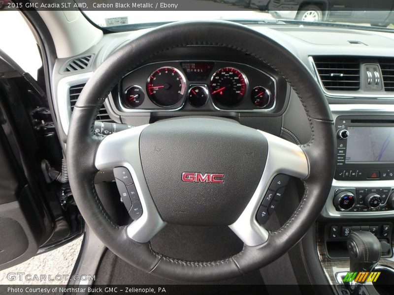 Carbon Black Metallic / Ebony 2015 GMC Acadia SLT AWD