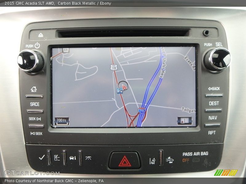 Carbon Black Metallic / Ebony 2015 GMC Acadia SLT AWD