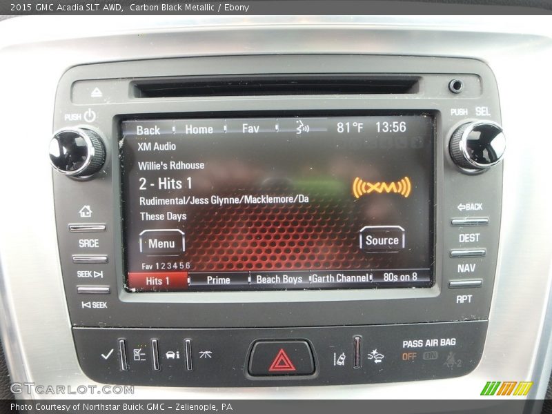 Carbon Black Metallic / Ebony 2015 GMC Acadia SLT AWD