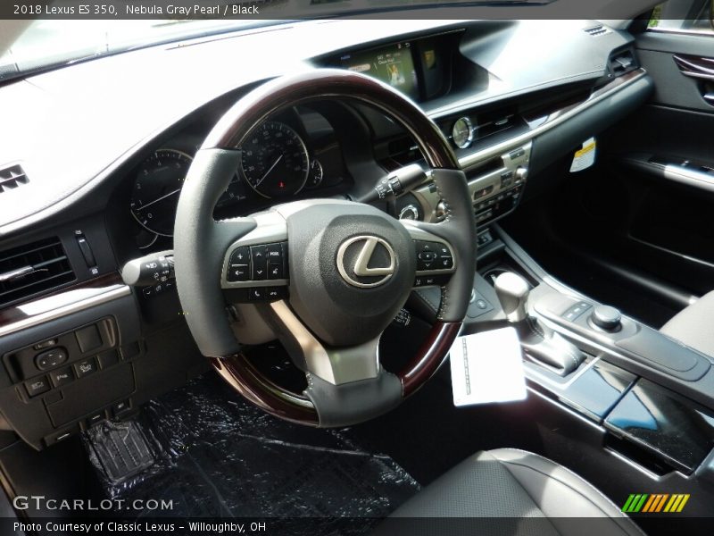 Nebula Gray Pearl / Black 2018 Lexus ES 350