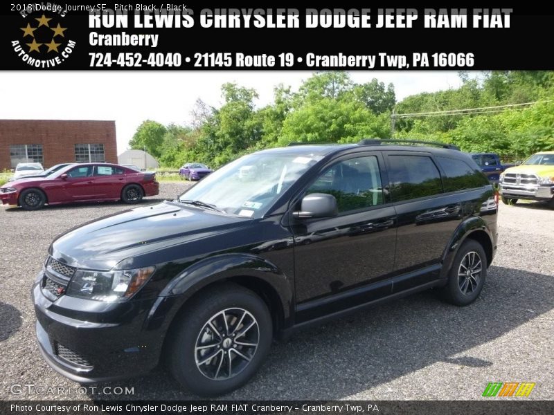Pitch Black / Black 2018 Dodge Journey SE