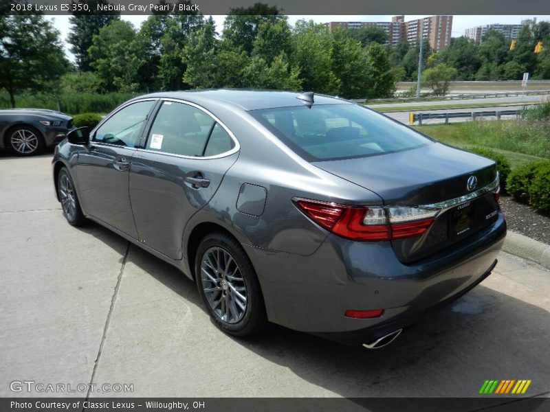Nebula Gray Pearl / Black 2018 Lexus ES 350