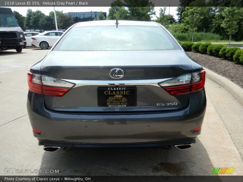 Nebula Gray Pearl / Black 2018 Lexus ES 350