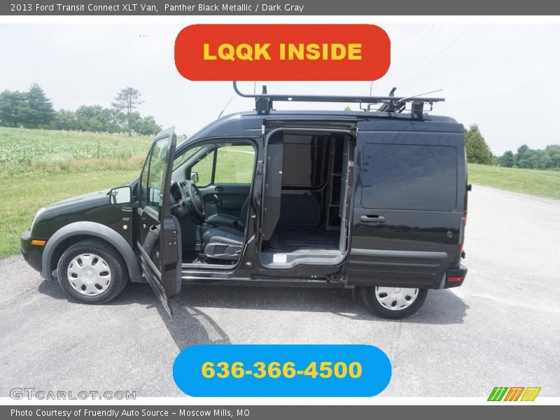 Panther Black Metallic / Dark Gray 2013 Ford Transit Connect XLT Van