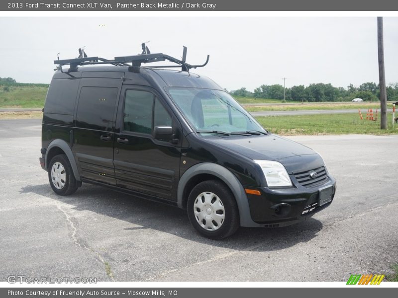 Panther Black Metallic / Dark Gray 2013 Ford Transit Connect XLT Van