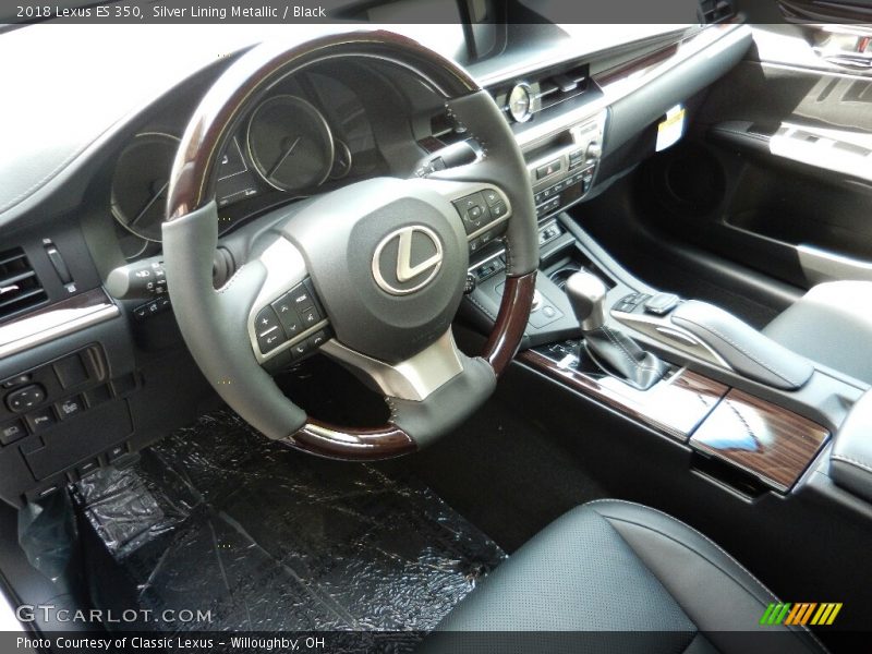 Silver Lining Metallic / Black 2018 Lexus ES 350