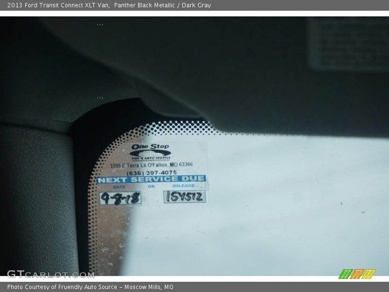 Panther Black Metallic / Dark Gray 2013 Ford Transit Connect XLT Van