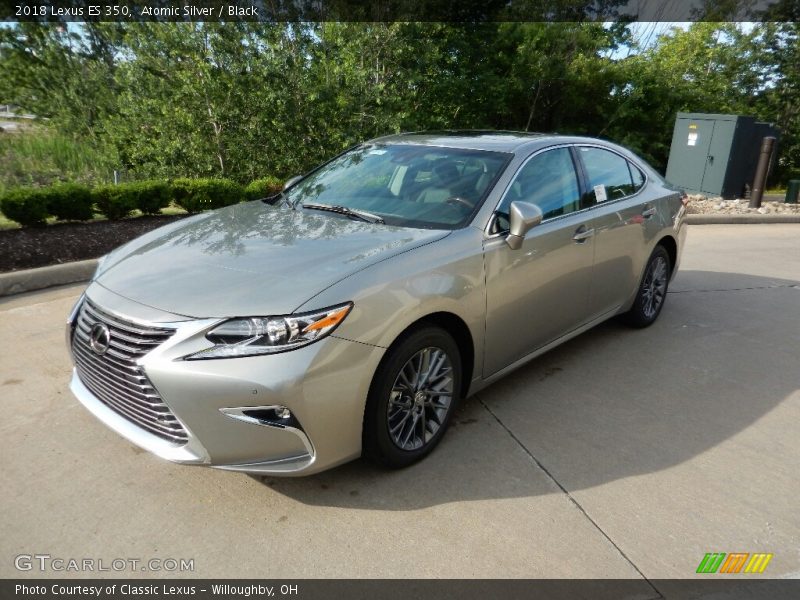Atomic Silver / Black 2018 Lexus ES 350